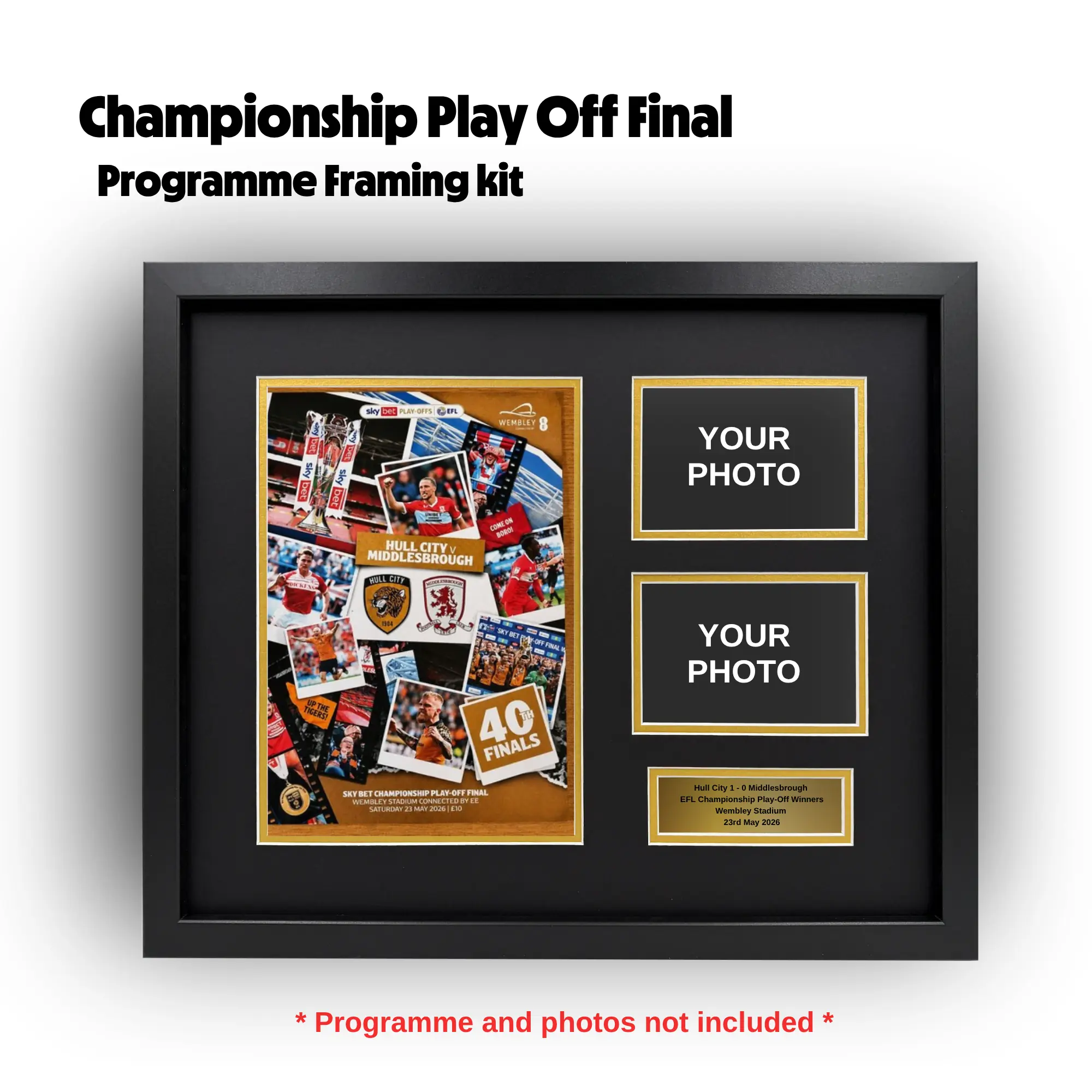 Fa Cup final programme framing kit 2025/26 Championship Play Off Final Programme Framing Kit - Image 1