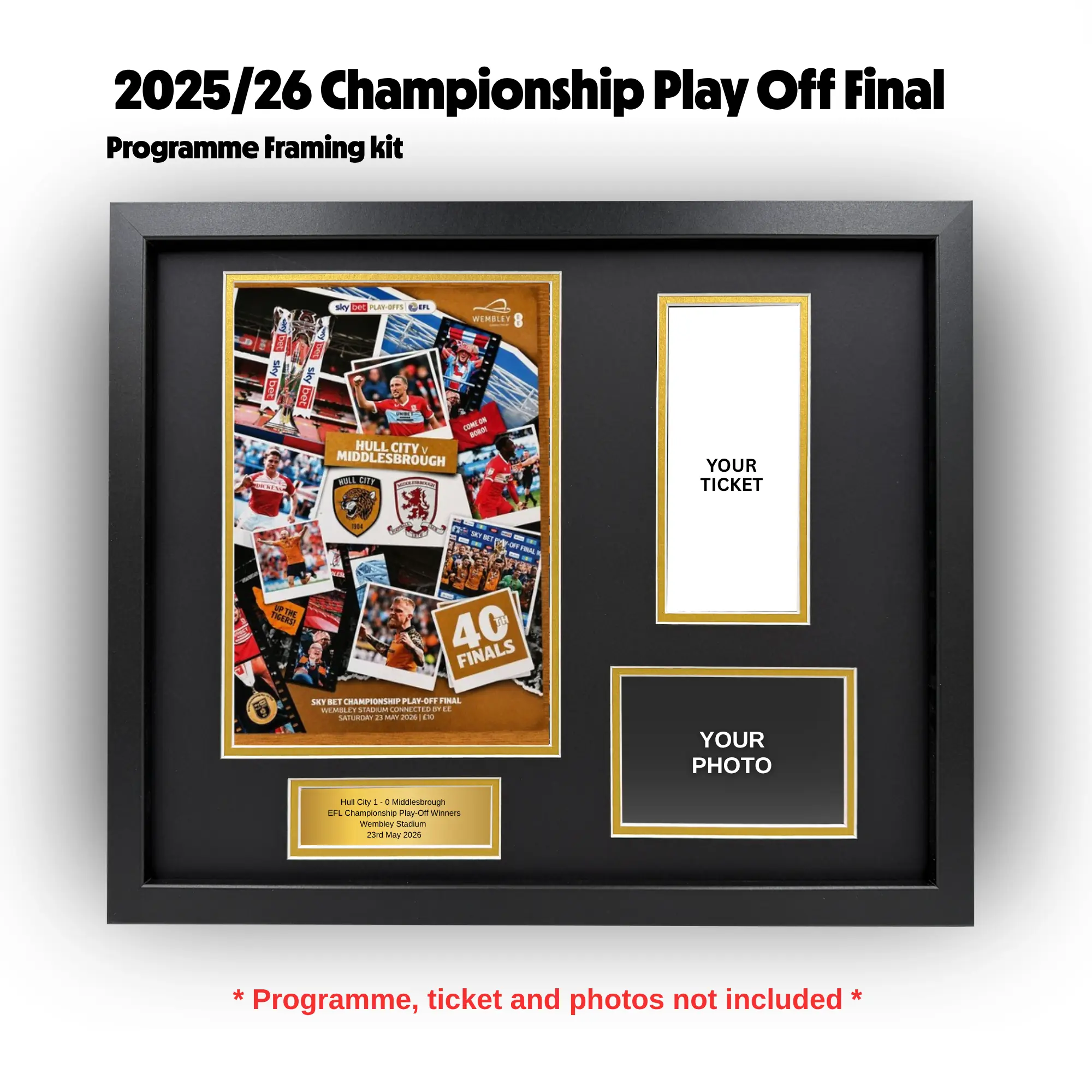 2025/26 Championship Play Off Final Programme Framing Kit - Image 2
