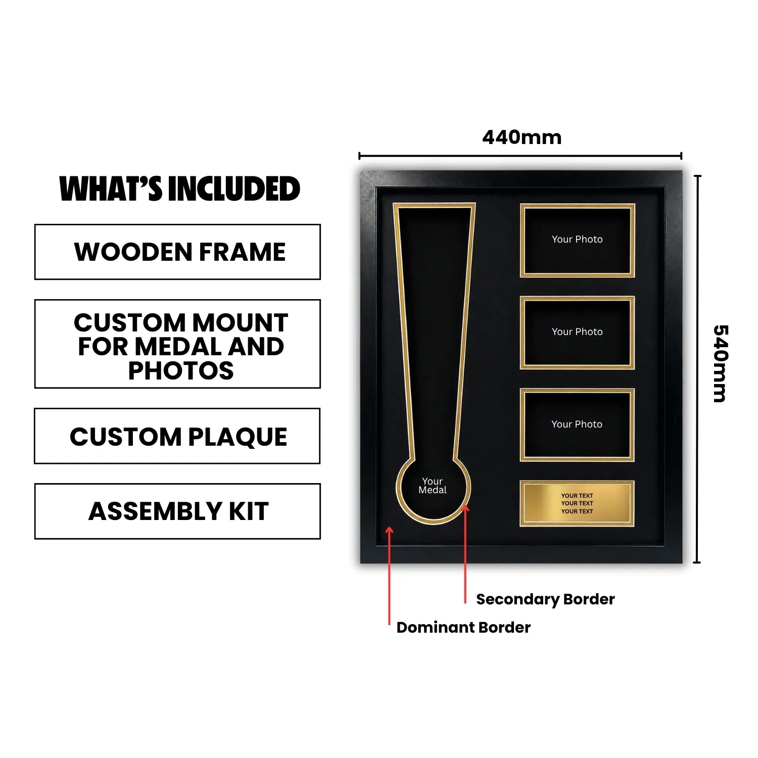 Football Medal Framing Kits - MULTIPLE COLOURS! - Image 2