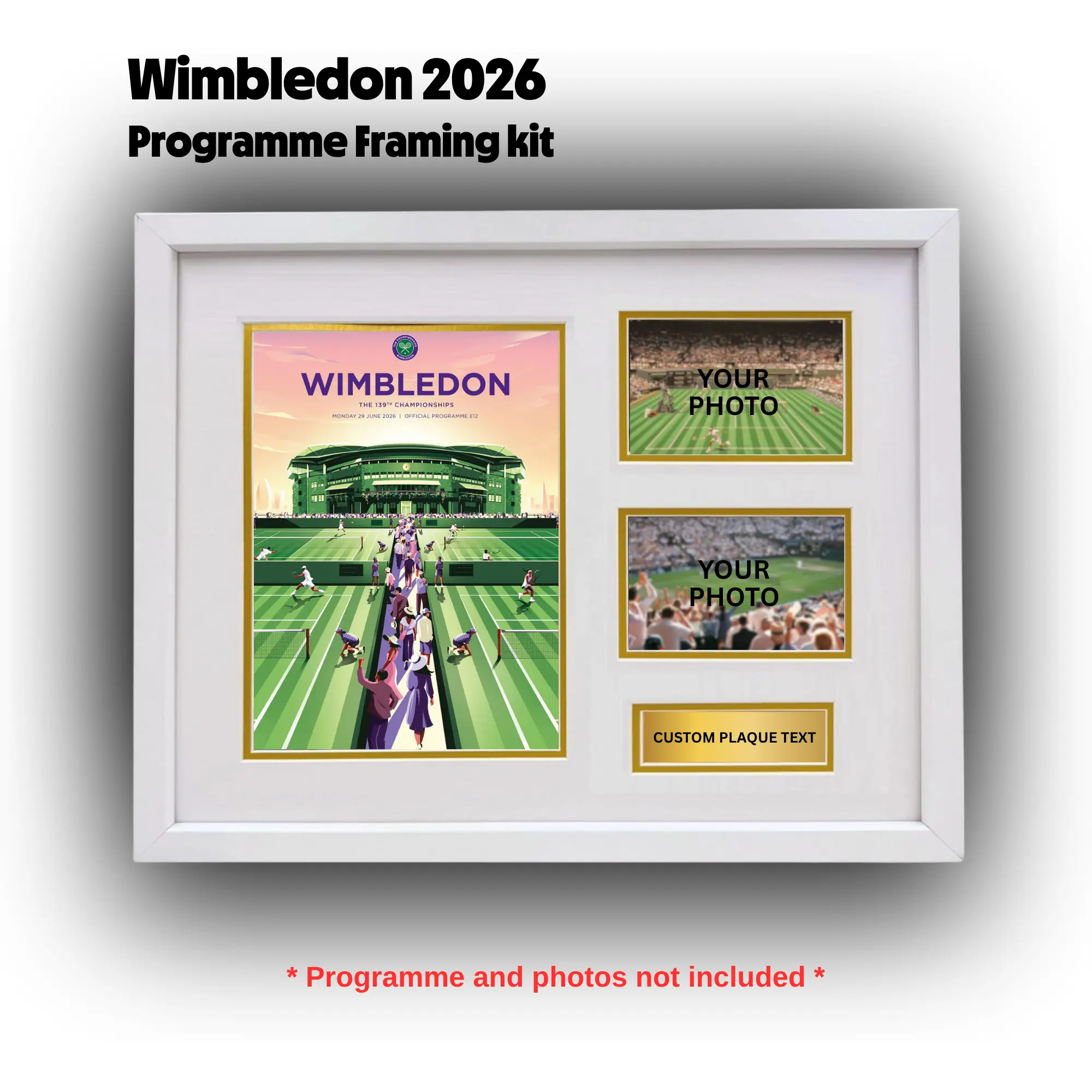Wimbledon 2026 2026 Wimbledon Programme Framing Kit - Image 1